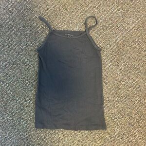 Brandy Melville Charcoal Ribbed Tank Top